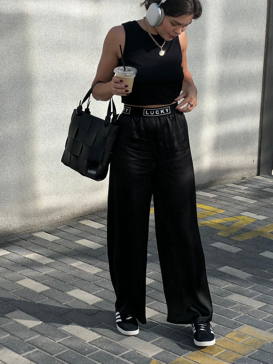 Selena woven tote bag