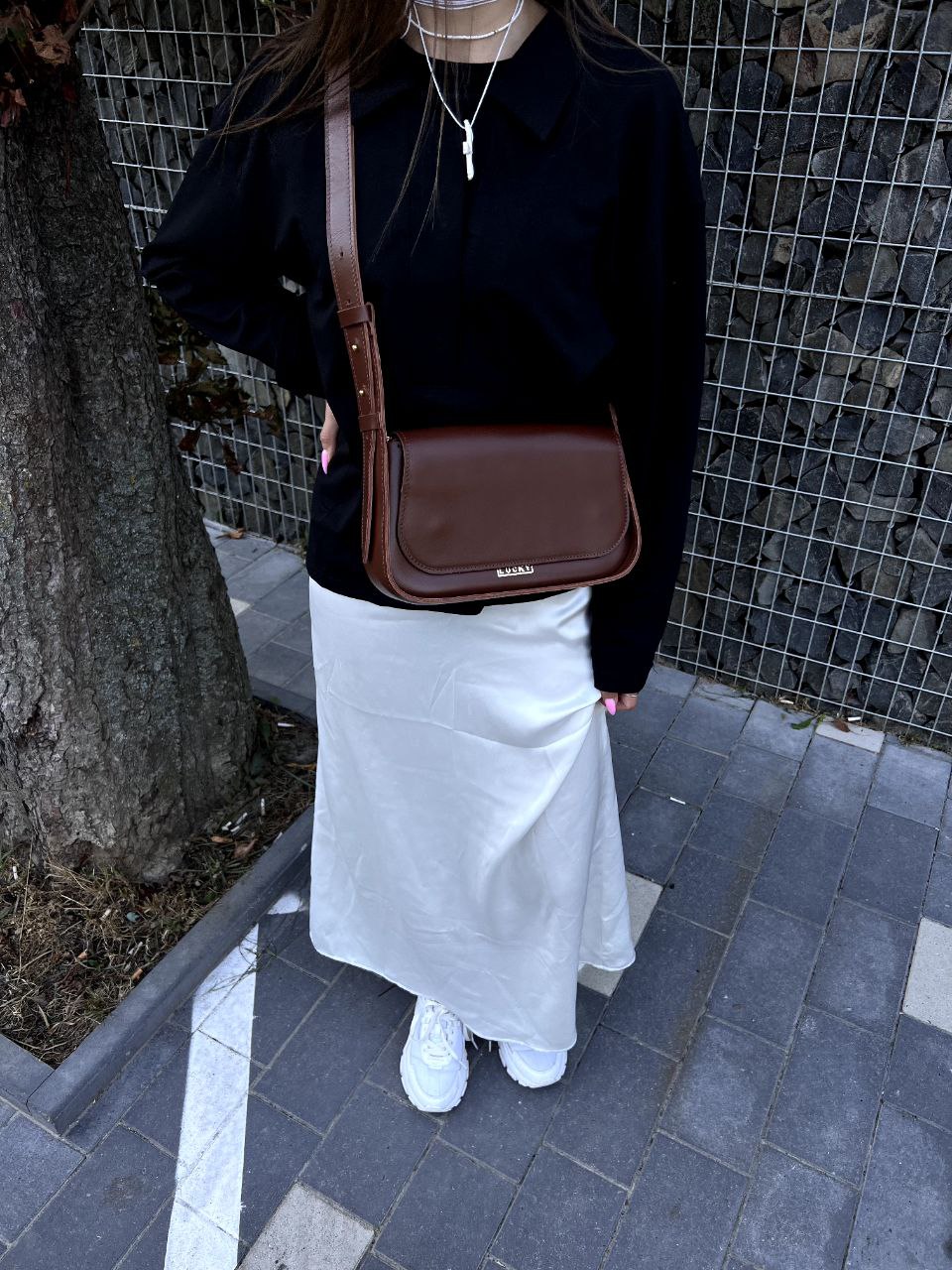 Bagette bag with flap Gloria